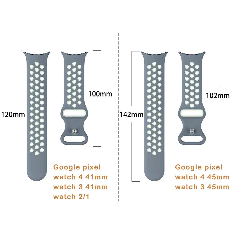 Vaihderanneke Google Pixel Watch 1, 2, 3, 4 41mm 45mm -kelloihin 