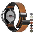 Vaihtoranneke Google Pixel Watch 1, 2, 3, 4, 41 mm, 45 mm, ruskeasta nahasta 