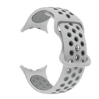 Vaihderanneke Google Pixel Watch 1, 2, 3, 4 41mm 45mm -kelloihin valkoinen ja harmaa