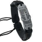 Nahkainen ankkurirannekoru Aalloille 