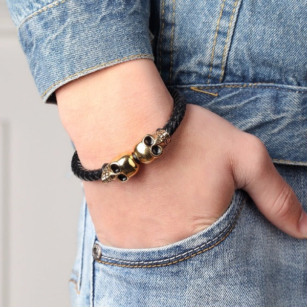 Kaksipäinen pääkalloranneke 