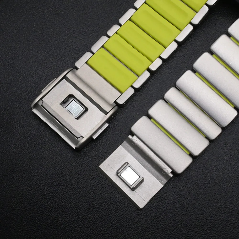 Ruostumattomasta teräksestä valmistettu ranneke Google Pixel Watch 45mm:lle