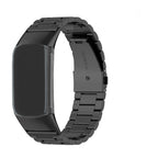 Ruostumattomasta teräksestä valmistettu ranneke Fitbit Charge 5, Charge 6 -kellolle musta