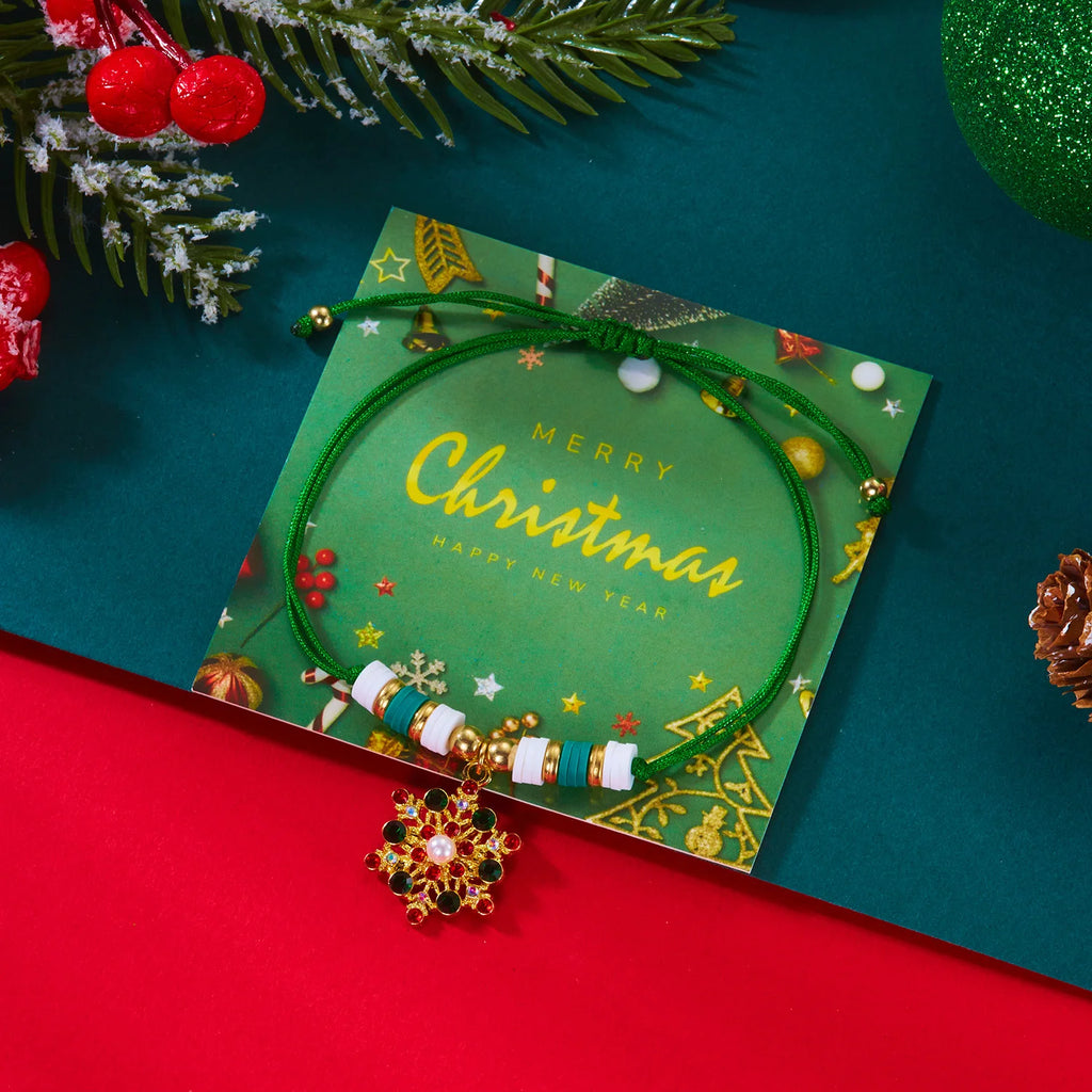 Narurannekoru vihreällä joulupakkanen riipuksella