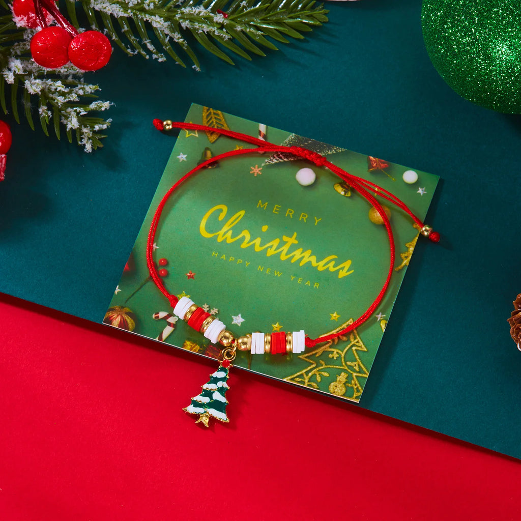 Narurannekoru punaisella joulukuusen riipuksella