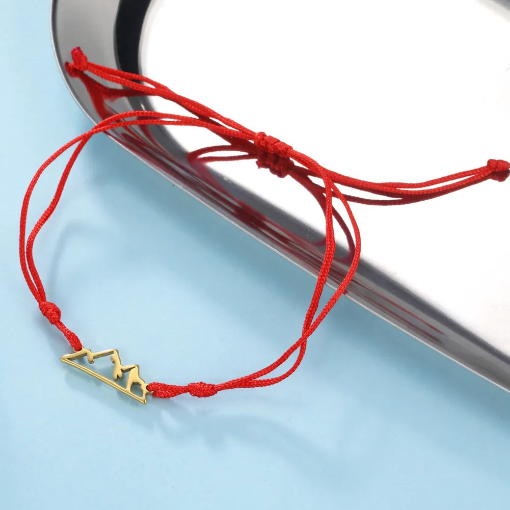 Narurannekoru vuoristoriipuksella naisille tai miehille punainen