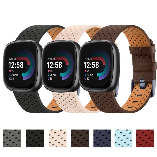 Nahkaranneke Fitbit Versa 3 Versa 4 Sense 2 -kellolle 