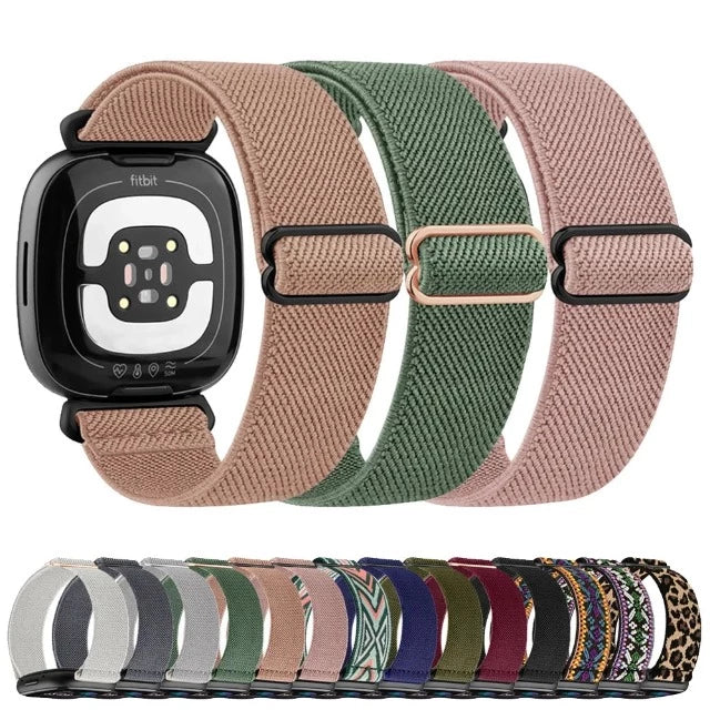 Nailoninen joustava ranneke Fitbit Versa 3 Versa 4 Sense 2:lle