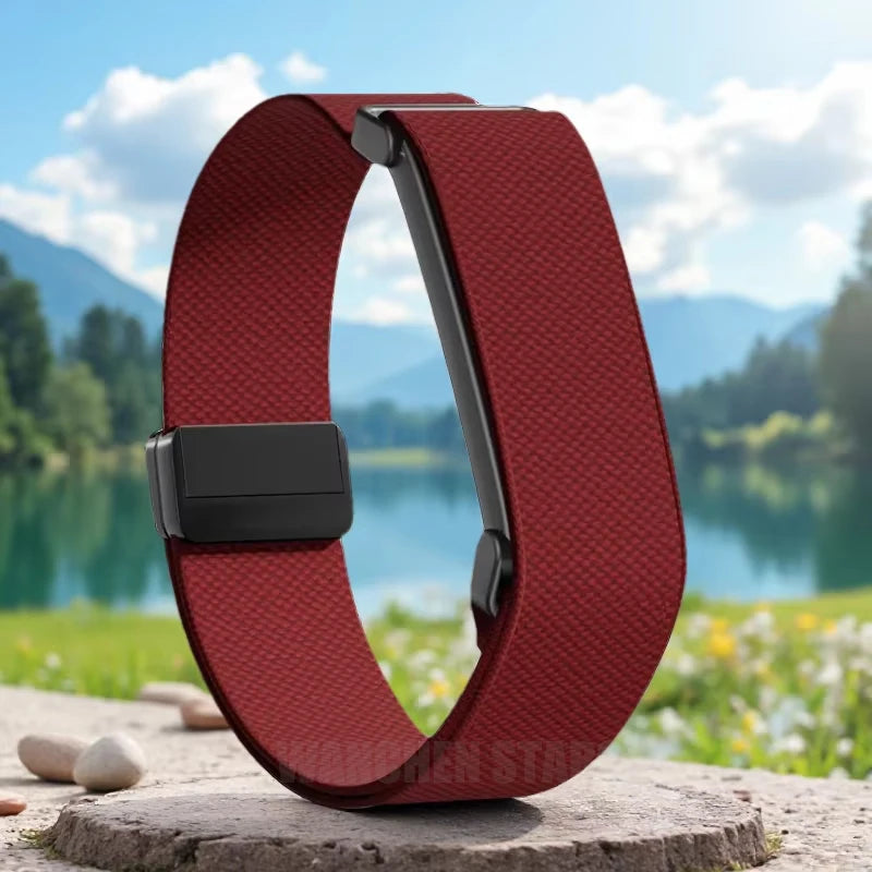 Punainen nylonranneke Google Fitbit Air -kellolle