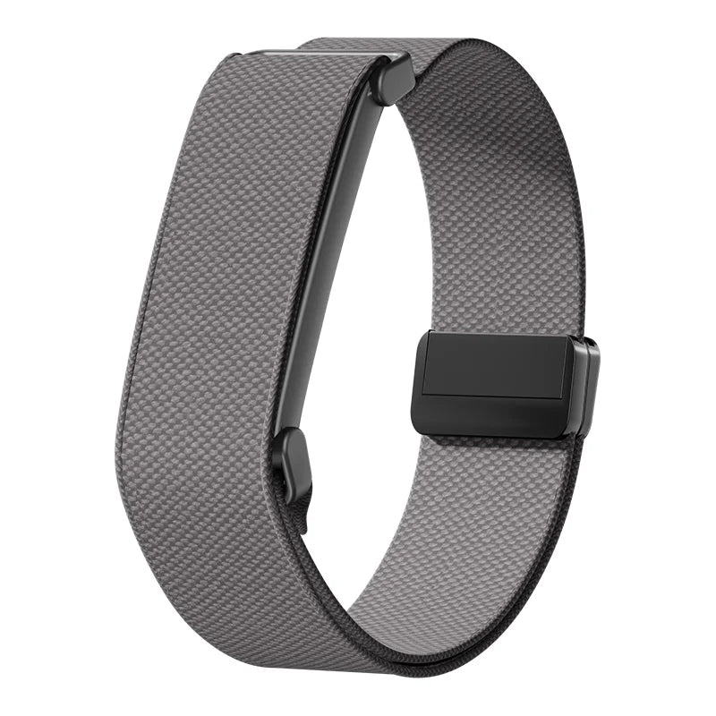 Tummanharmaa nylonranneke Google Fitbit Air -kellolle