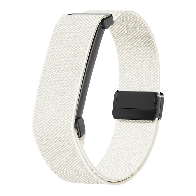Valkoinen nylonranneke Google Fitbit Air -kellolle