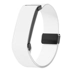 Valkoinen ja musta nylonranneke Google Fitbit Air -kellolle