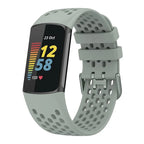 Silikoniranneke Fitbit Charge 5, Charge 6 -kelloon harmaa