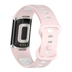 Silikoniranneke Fitbit Charge 5, Charge 6 -kelloon vaaleanpunainen