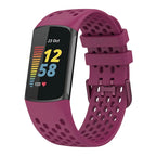 Silikoniranneke Fitbit Charge 5, Charge 6 -kelloon violetti