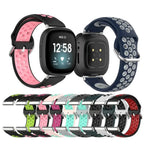 Fitbit Versa 3, Versa 4, Sense 1 ja Sense 2 -kellojen silikoniranneke 