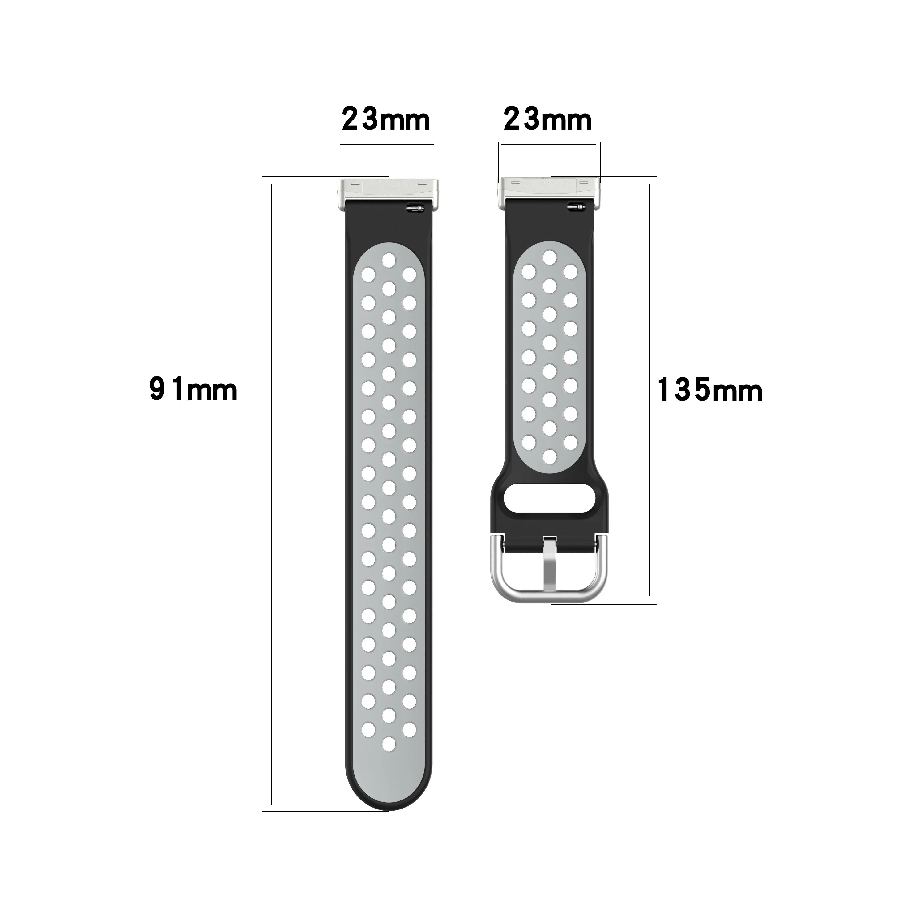 Fitbit Versa 3, Versa 4, Sense 1 ja Sense 2 -kellojen silikoniranneke 