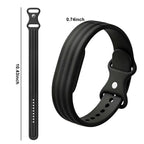 Silikoniranneke Google Fitbit Air -kellolle, musta