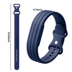 Silikoniranneke Google Fitbit Air -kellolle, laivastonsininen