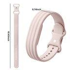 Silikoniranneke Google Fitbit Air -kellolle, vaaleanpunainen