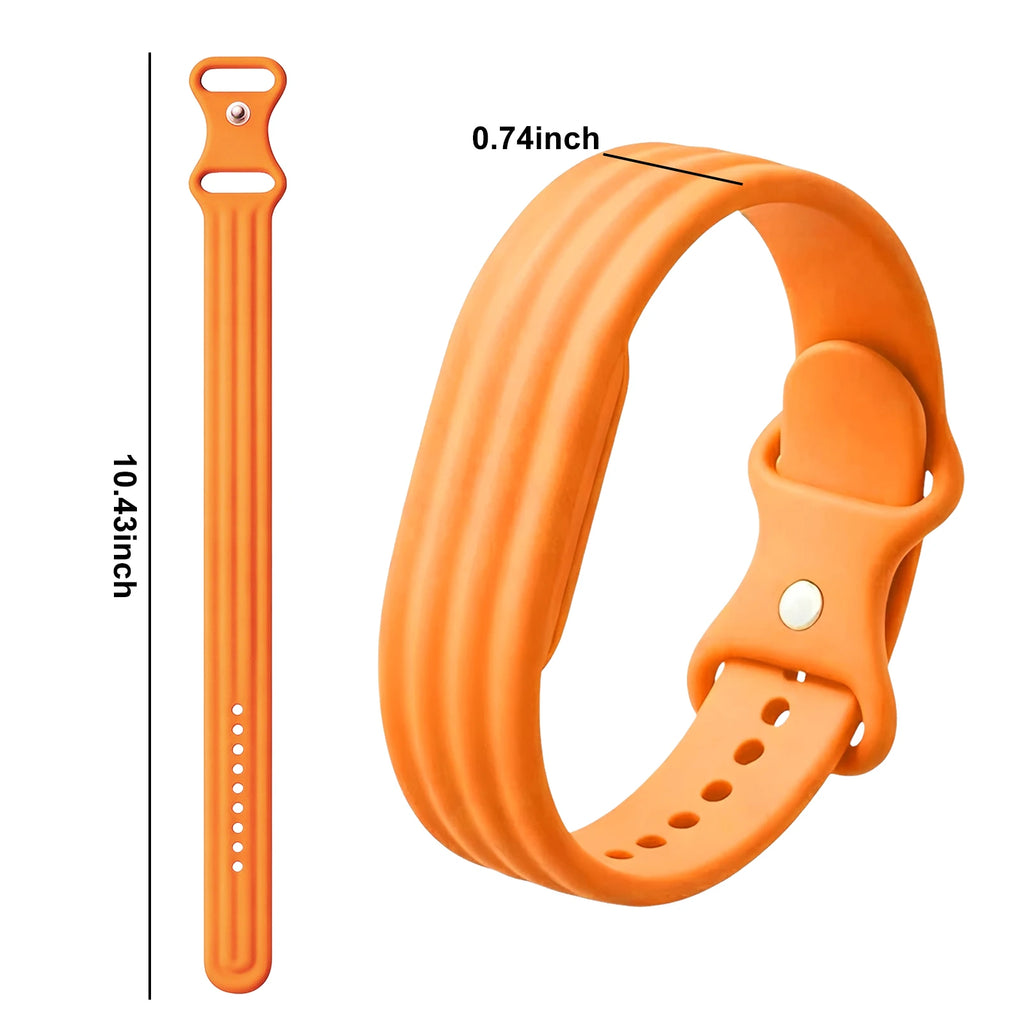 Silikoniranneke Google Fitbit Air -kellolle, oranssi