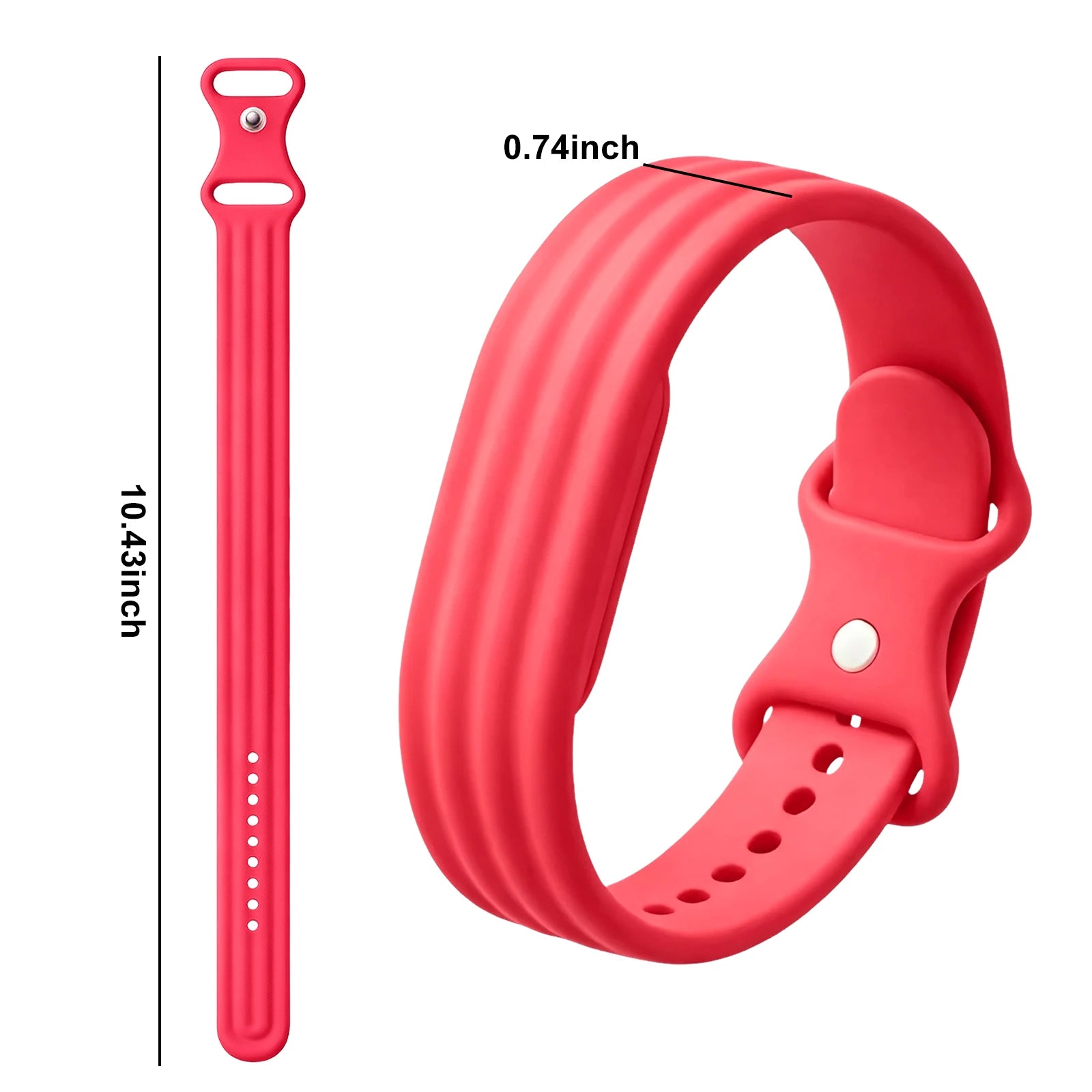 Silikoniranneke Google Fitbit Air -kellolle, fuksia