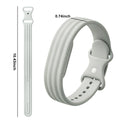Silikoniranneke Google Fitbit Air -kellolle, valkoinen