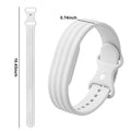 Silikoniranneke Google Fitbit Air -kellolle, valkoinen
