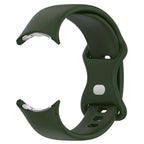 Google Pixel Watch 1 & 2 silikoniranneke älykelloon armeijanvihreä