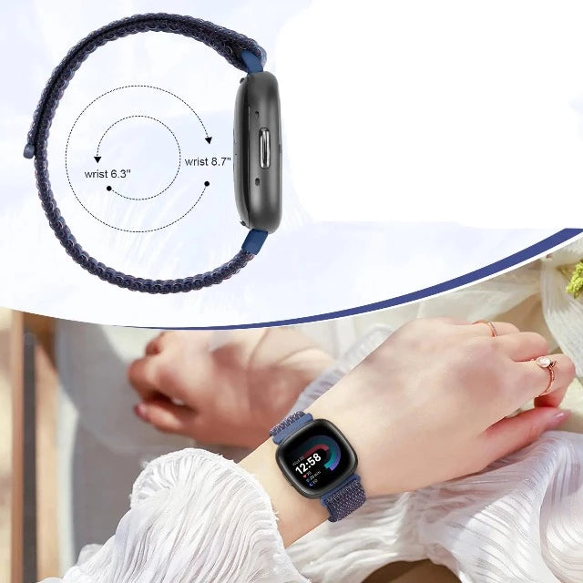 Kangasranneke Fitibit Versa 3 Versa 4 Sense 2 -kellolle 