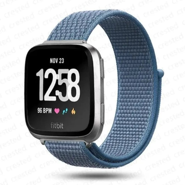 Kangasranneke Fitbit Versa 3 Versa 4 Sense 2 -kelloon, sininen