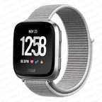 Fitbit Versa 3 Versa 4 Sense 2 harmaa kangasranneke