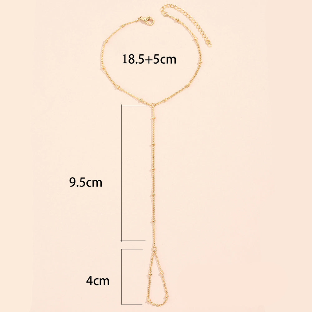 Rannekoru naisten käteen, naisten koru, käsi- ja sormiketju