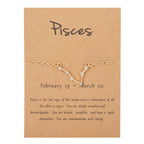 Rannekoru naisille horoskooppimerkki 12 tähdistöä kalat