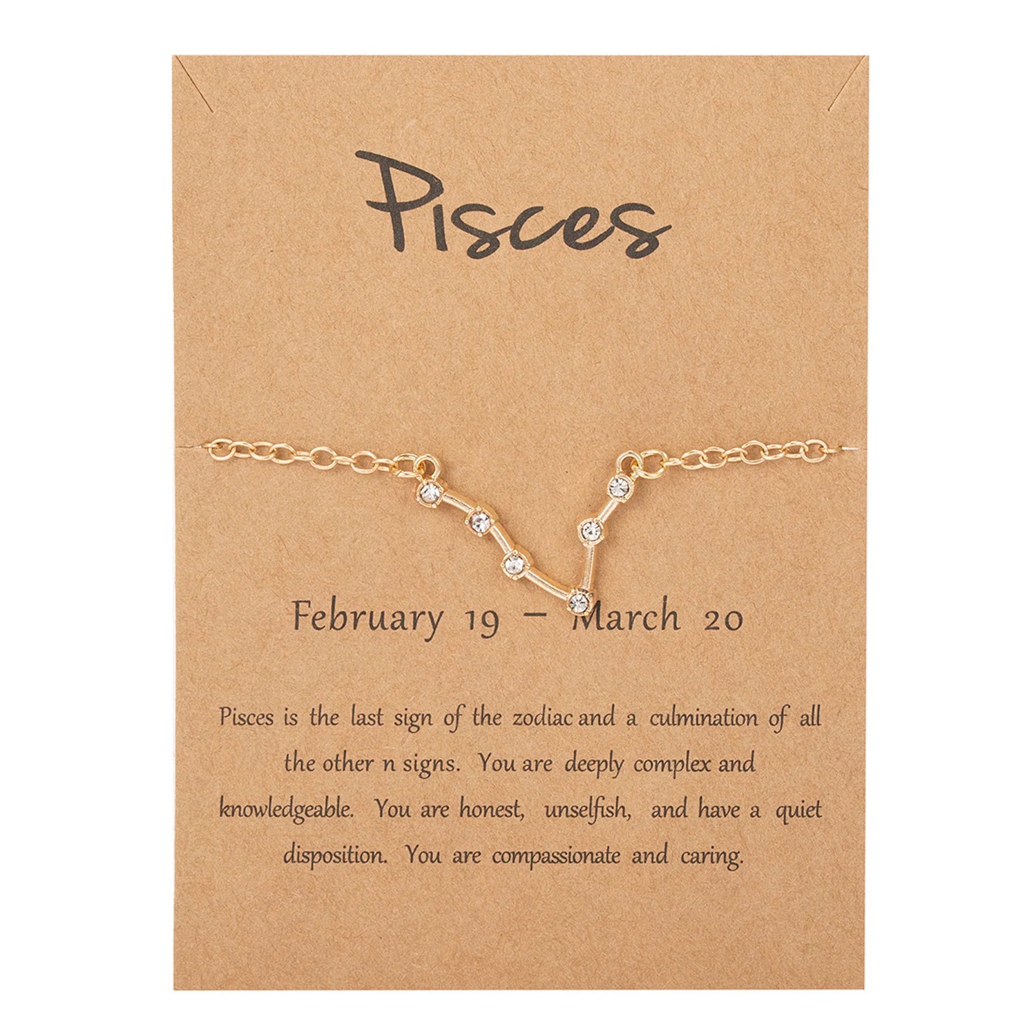 Rannekoru naisille horoskooppimerkki 12 tähdistöä kalat