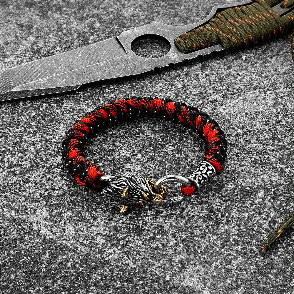 Fenrir Survival -rannekoru - Viking-suden laskuvarjoköysiranneke 2