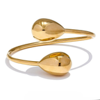 Kultainen vesipisaran charmirannekoru