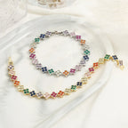 Värikkäät päivänkakkarakukat gourmet-rannekoru hopea