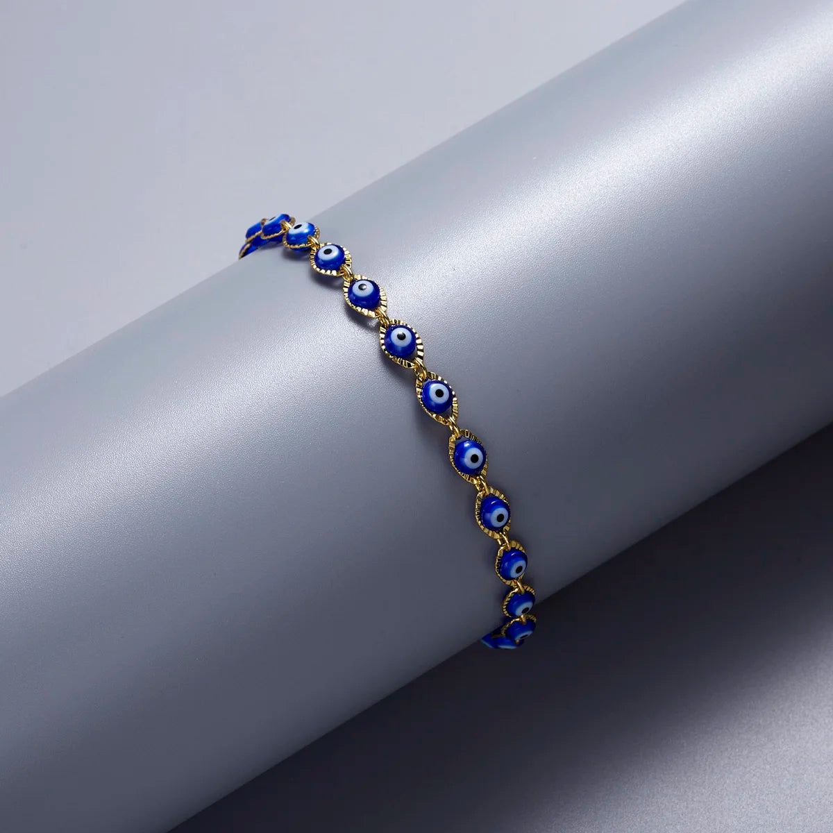 Sininen paha silmä rannekoru, boheemi tyyli 