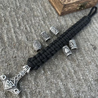 Mjolnir-rannekoru - Thorin vasara Viking musta