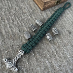Mjolnir-rannekoru - Thorin vasara Viking vihreä 3 