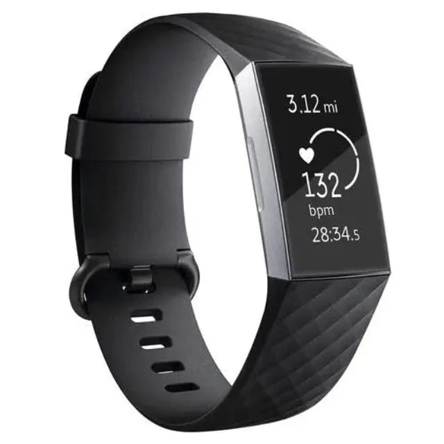 Ranneke Fitbit Charge 3 & Charge 4 -älykellolle musta