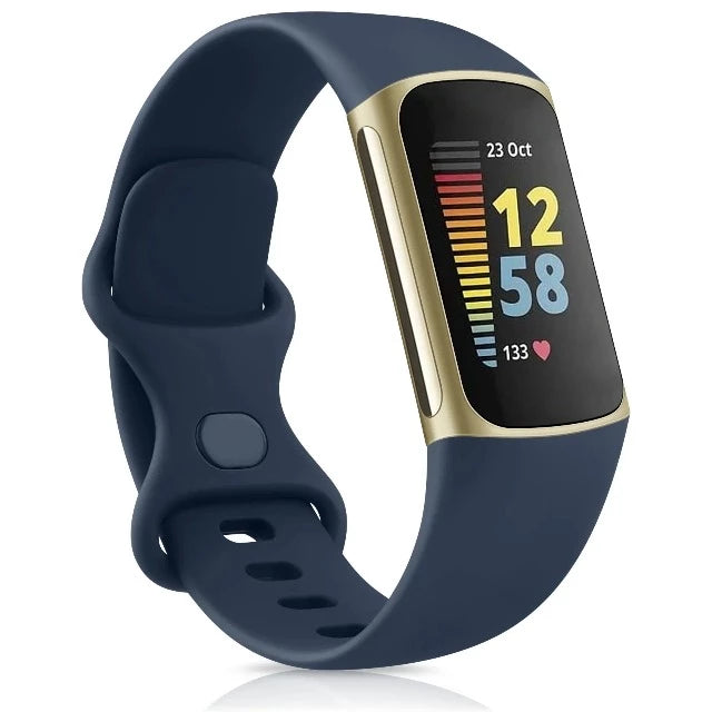 Fitbit Charge 5 tummansininen rannekkeen hihna