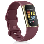 Punaviininpunainen ranneke Fitbit Charge 5 -älykelloon