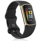 Musta ranneke Fitbit Charge 5 -älykelloon