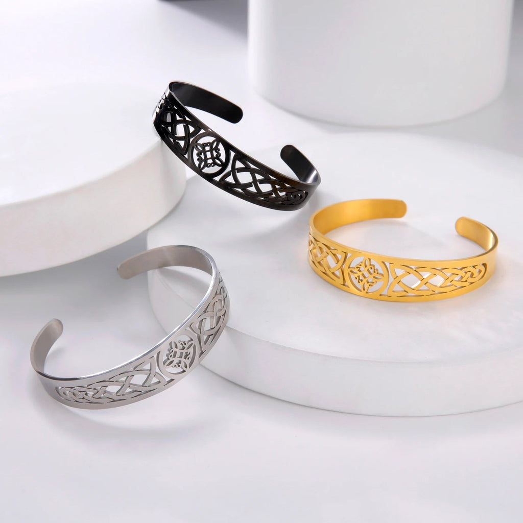 Rannekoru Noitansolmu Gourmette Suojelus Wiccan musta