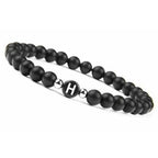 Musta rannekoru alkukirjaimella h