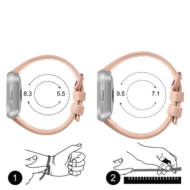 Kimaltava ranneke Fitbit Versa 1 Versa 2 -kellolle 