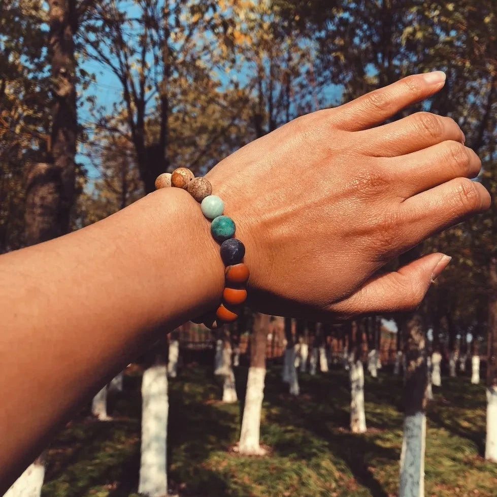 Avaruusjärjestelmän helmikorusetti 7 chakralle