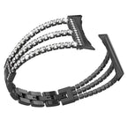 Rannekoru naisille Google Pixel Watch 1, 2, 3, 4 41mm 45mm musta